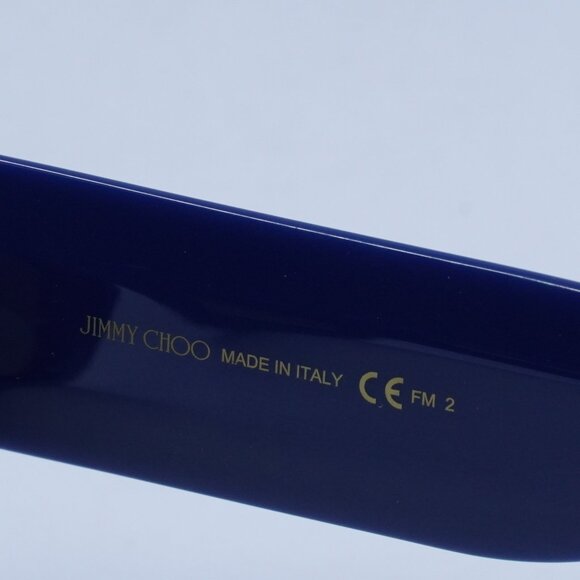 Jimmy Choo CAMI/S 0PJP 70 Sunglasses Blue Square Frame, Brown Lenses - Picture 9 of 12